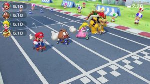 Mario Party im Multiplayer-Modus mit drei Freunden